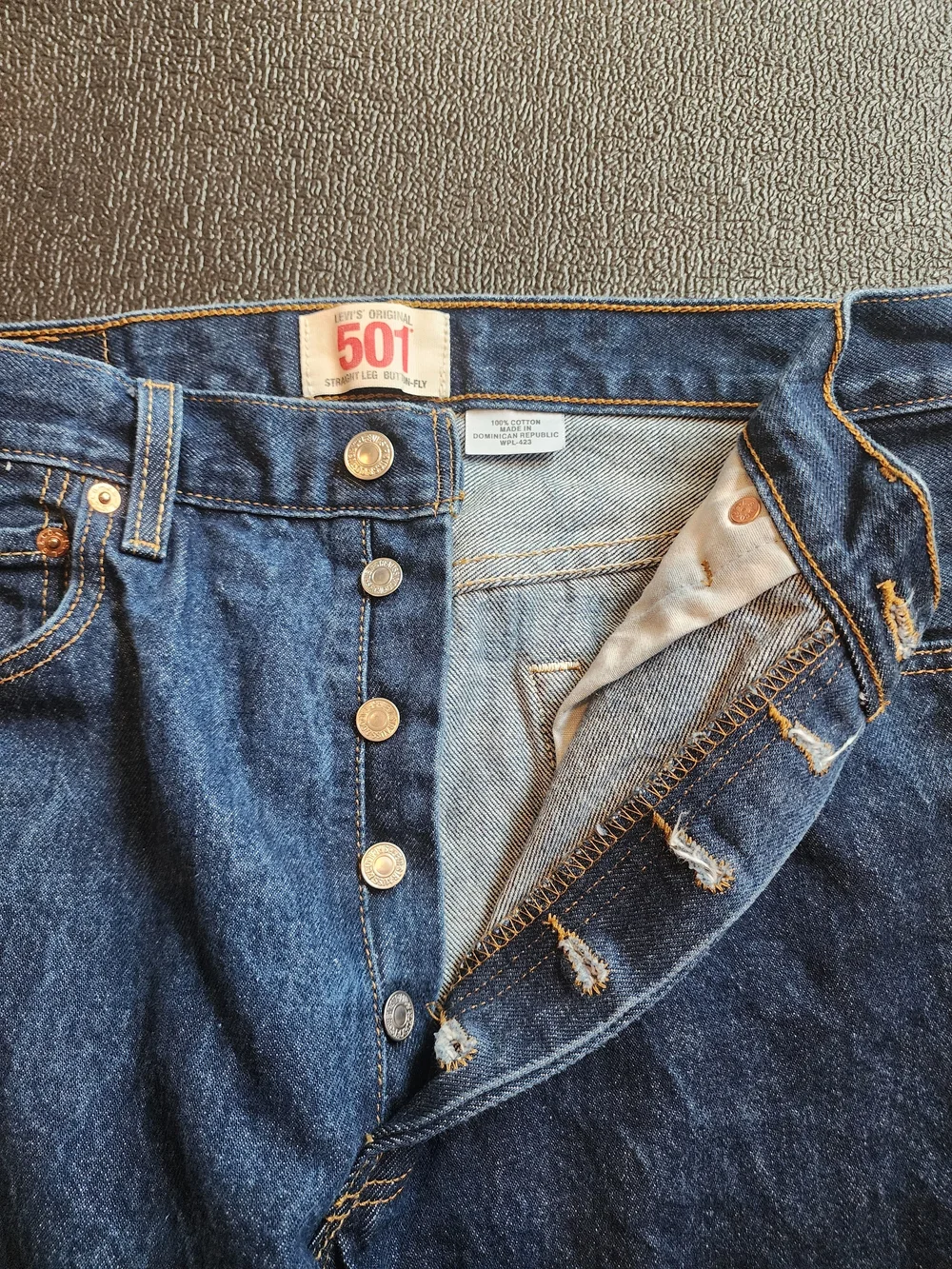 Levi's Men’s 501 Original Fit Jeans in Dark Blue